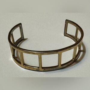 Square Cuff Blank Bracelet Goldtone Blanks Bangle